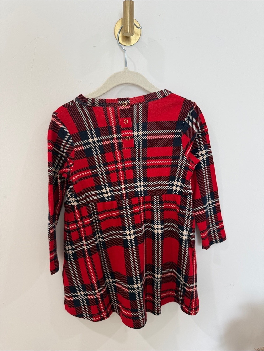 Mini Rodini Red and Black Plaid Dress - Picture 4 of 5